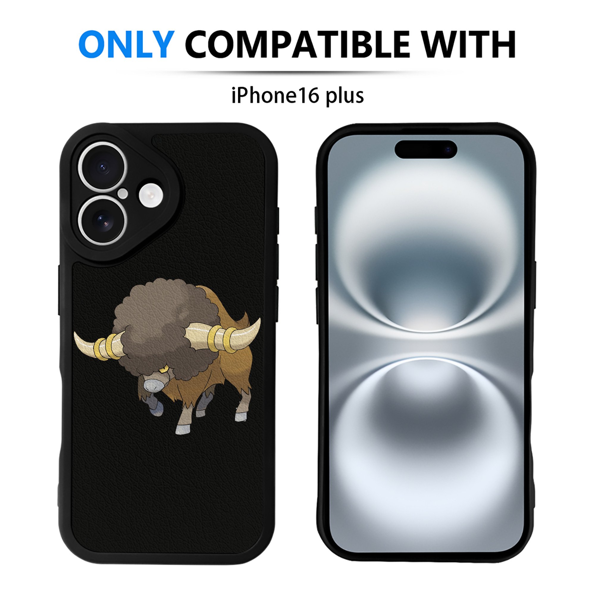 （画像用） ポケットモンスター Pokémon 【iPhone 16シリーズ対応】シリコンスマホケース（レザー調） 材質：シリコン